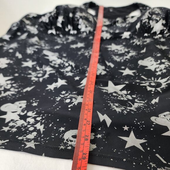 Torrid 5X Skulls Stars Racerback Tankini Swim Top Wireless Padded DD/F Punk Goth - Picture 11 of 12